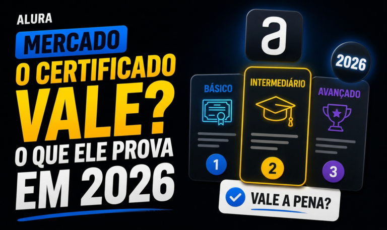 Certificado da Alura vale? O que ele prova em 2026