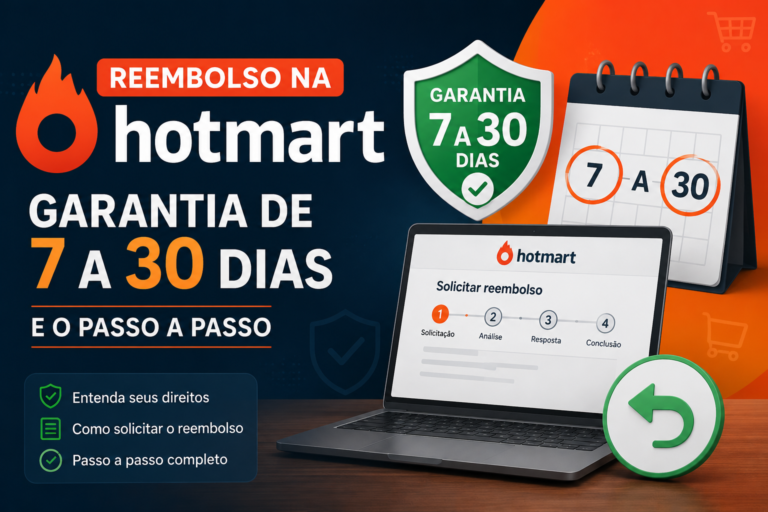 Reembolso na Hotmart: garantia de 7 a 30 dias e o passo a passo
